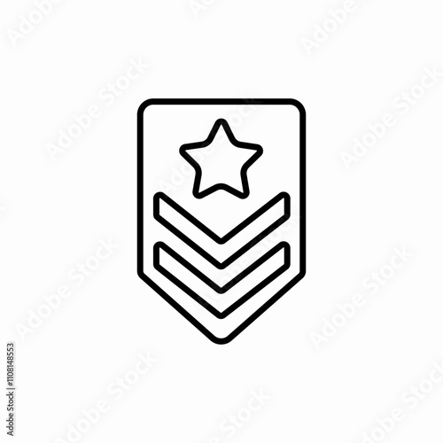 army chevron icon sign vector