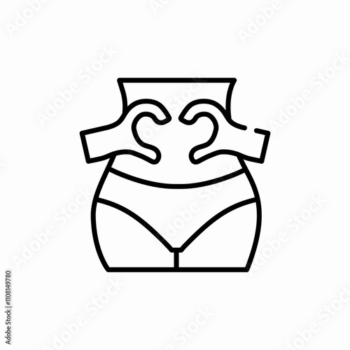 weight loss like icon sign vector