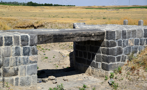 The Kiz Bridge in Malazgirt, Turkey, was built during the Urartian period. photo