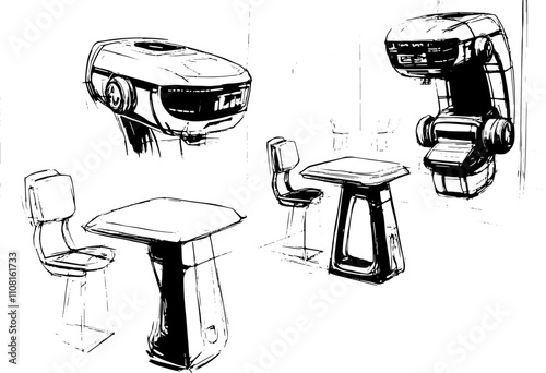 Vektor, industrial design, design, sketch, designsketch, handskizze, marker, doodle, engineering, technische, zeichnung, entwicklung, product design, scan, industrie design