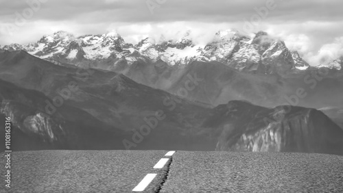 Road Leading To Barre Des Écrins