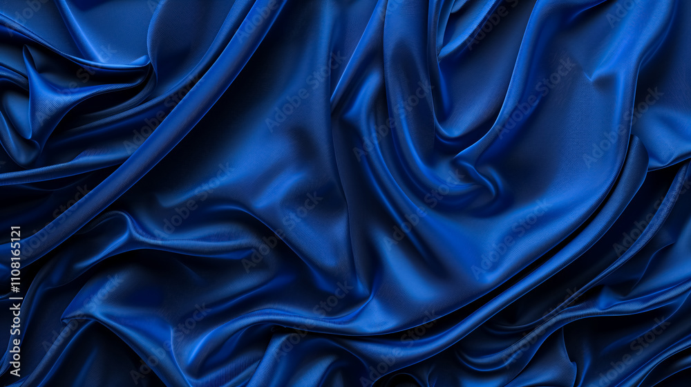 Fototapeta premium Classic Blue Cloth Background: Background featuring classic blue cloth texture.