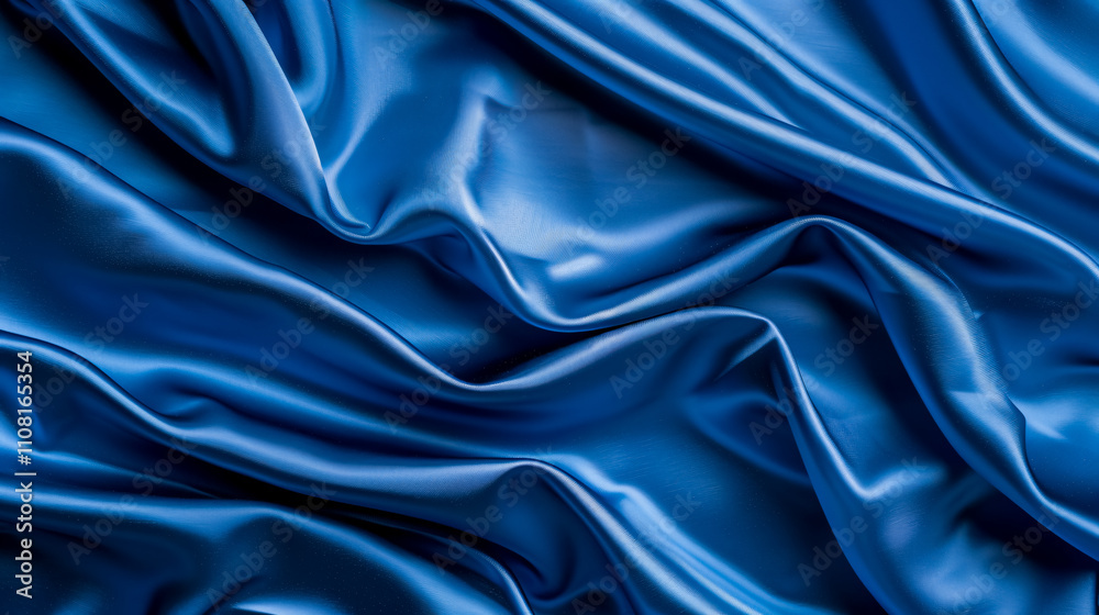 Fototapeta premium Classic Blue Cloth Background: Background featuring classic blue cloth texture.