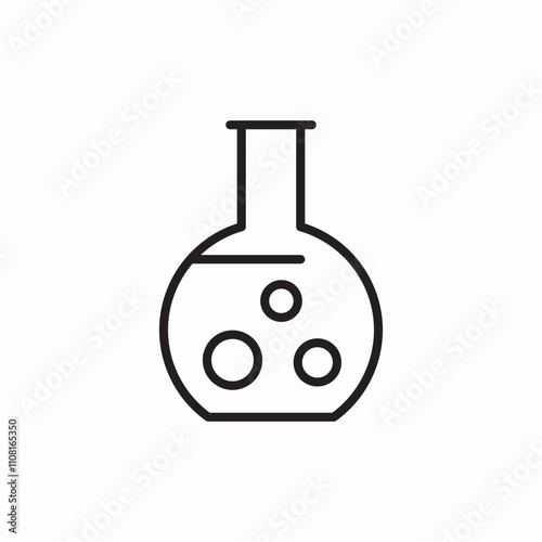 flask chemistry icon sign vector