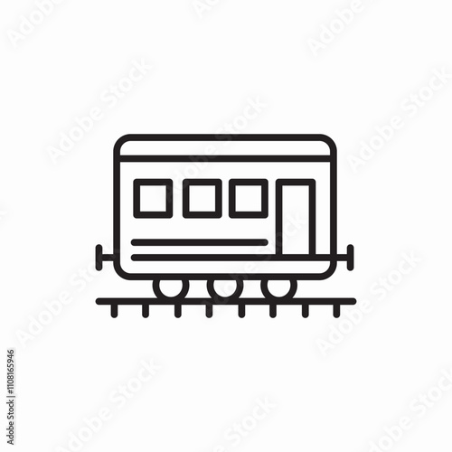 train wagon icon sign vector