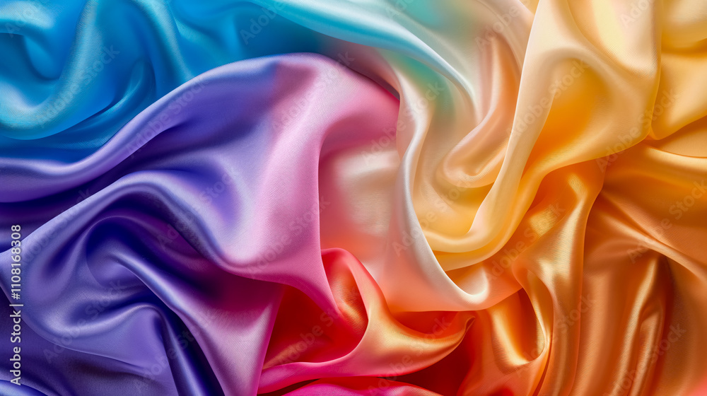 Fototapeta premium colorful silk texture