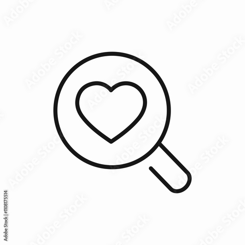 search love heart icon sign vector