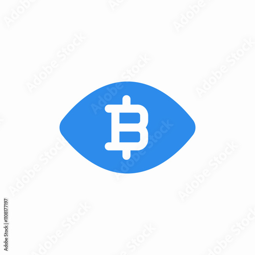 eye crypto icon sign vector