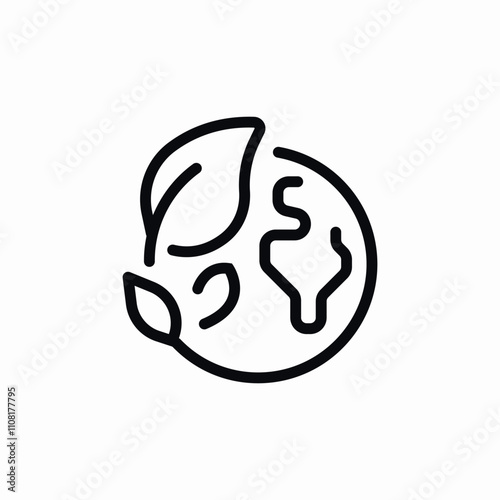 planet environment icon sign vector