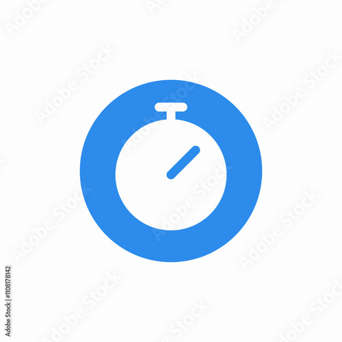 timer stopwatch icon sign vector