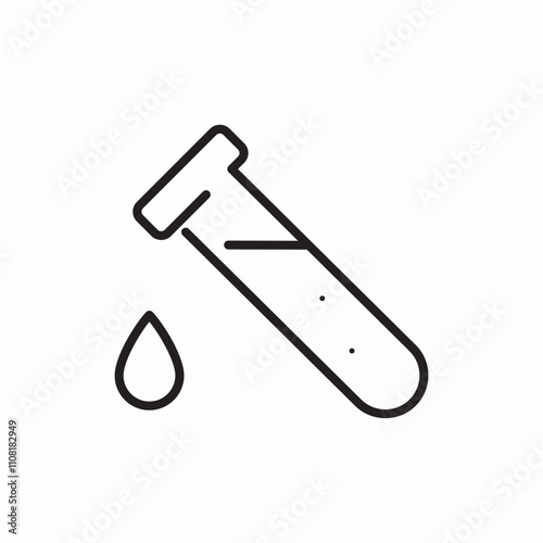 tube test analysis icon sign vector