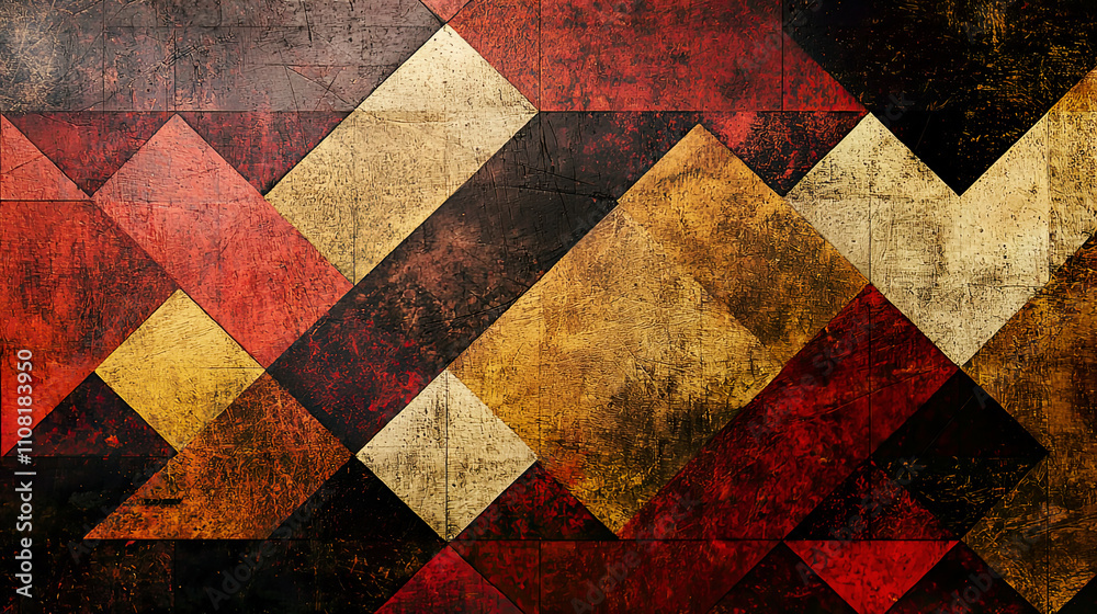 Textured geometric patterns with earthy, warm tones Textured geometric patterns with earthy, warm tones