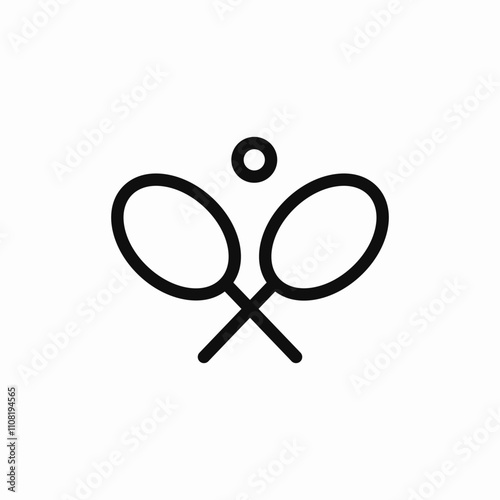 tennis sport icon sign vector