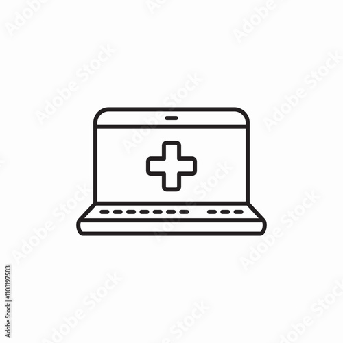 medical record icon sign vector