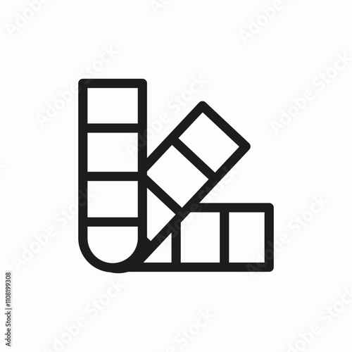 color catalog icon sign vector