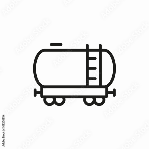 tank wagon icon sign vector