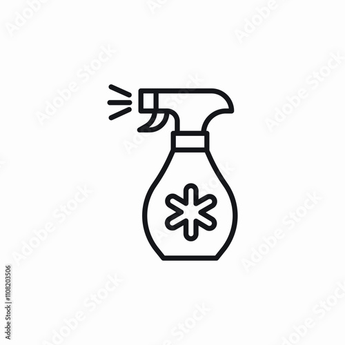 sanitizer spray icon sign vector