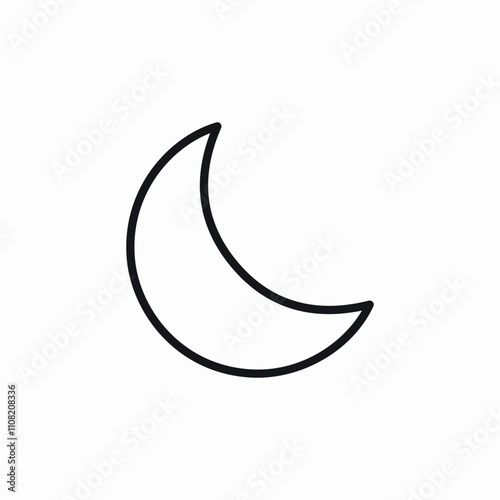 moon night icon sign vector