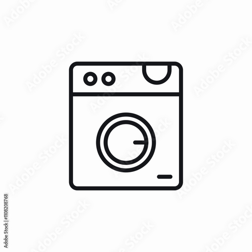 washing machine icon sign vector