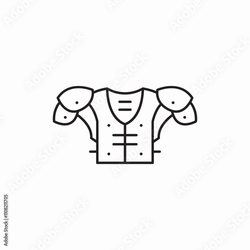 american football equipment icon sign vector