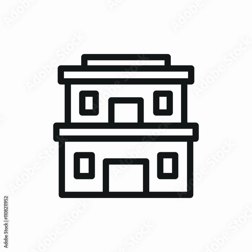 building house icon sign vector