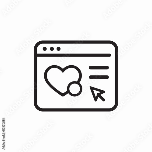 dating website icon sign vector