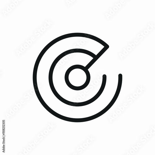 flight radar icon sign vector