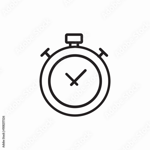 time stopwatch icon sign vector