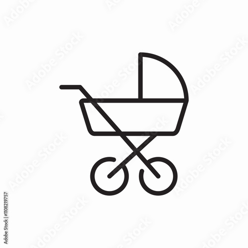 baby carrier icon sign vector