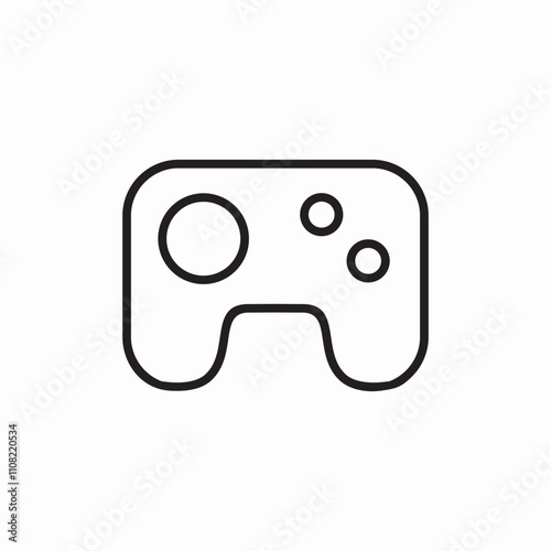 game controller icon sign vector