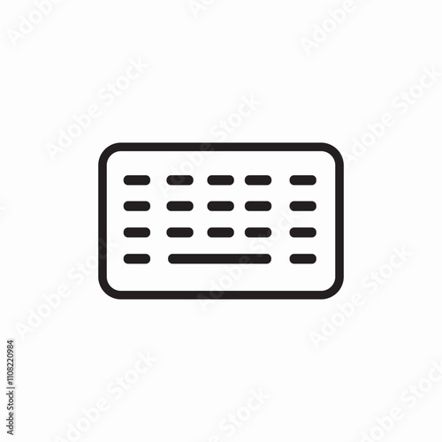 pc keyboard icon sign vector