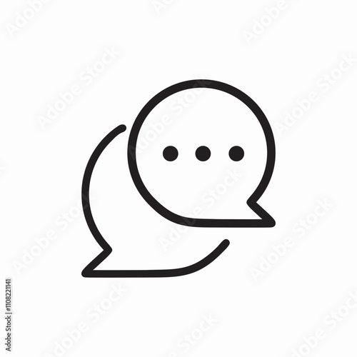 speech bubbles talk icon sign vector