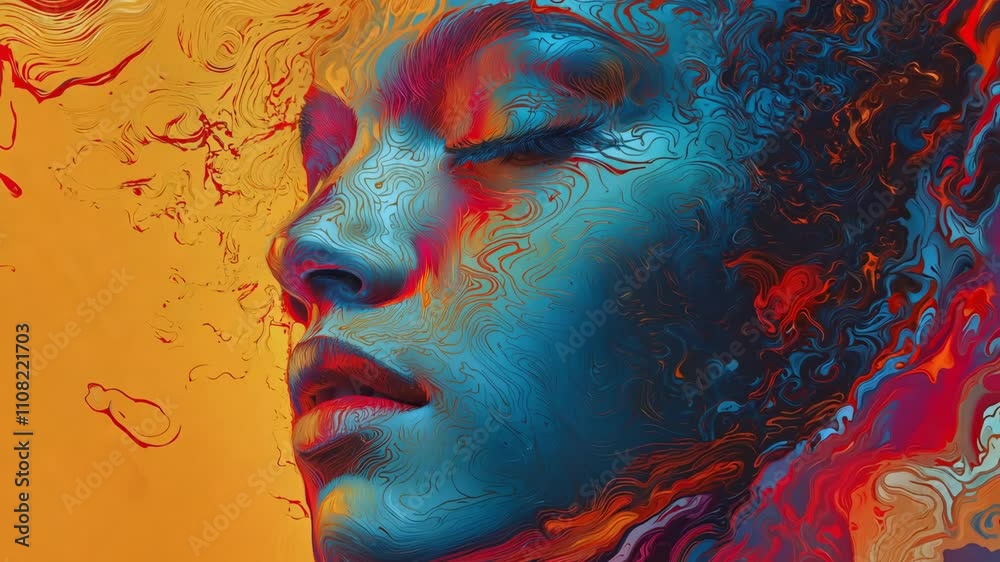 digital , AI generated 4K Video