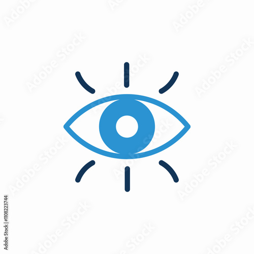 eye view icon sign vector