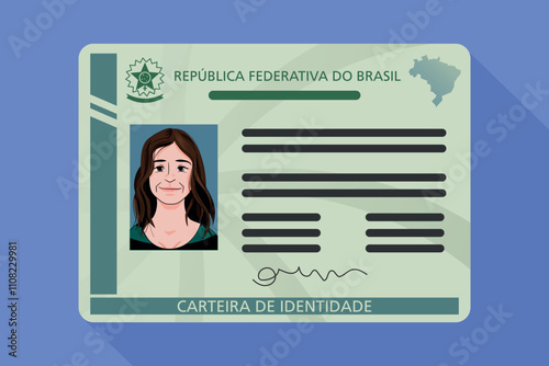 Carteira de identidade - RG -Registro geral, documento brasileiro