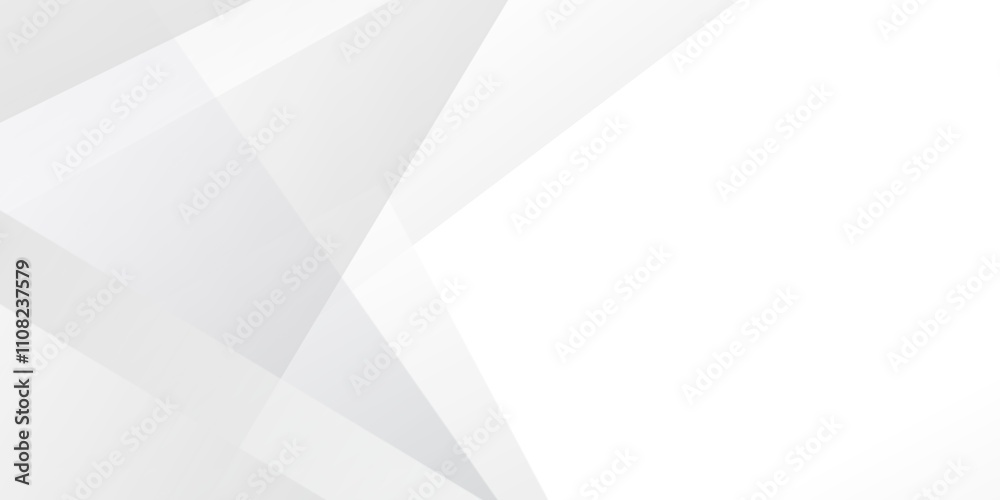 Obraz premium A clean and modern white background with geometric shapes and a subtle gradient effect