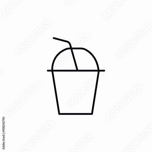bubble tea icon sign vector