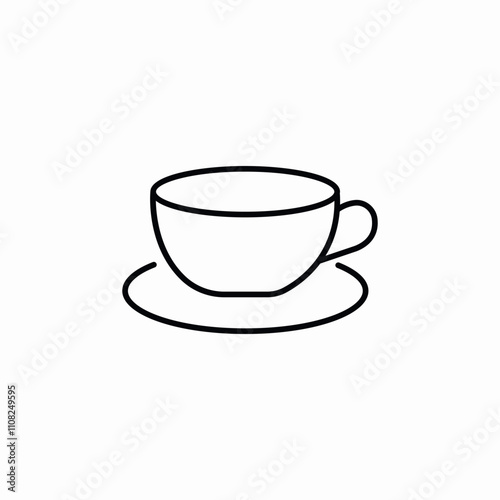 cup tea icon sign vector
