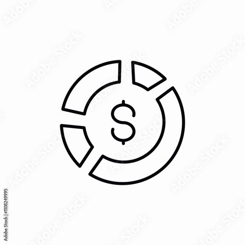finance statistics icon sign vector
