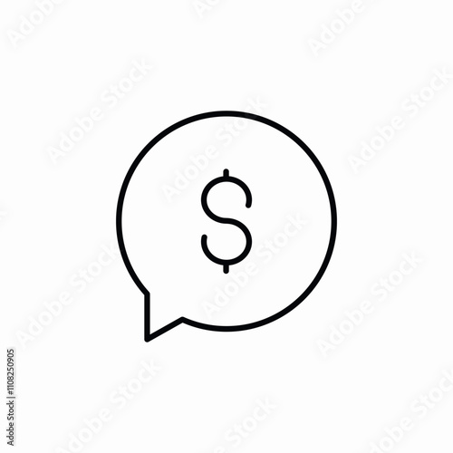 money speech bubble icon sign vector