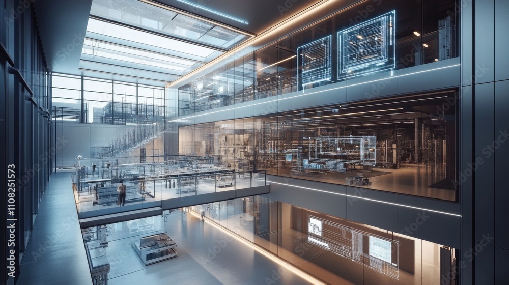 Obraz premium Futuristic Office Interior