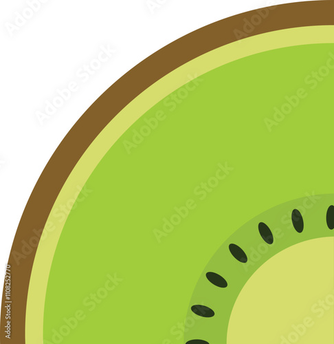 geometric kiwi fruit