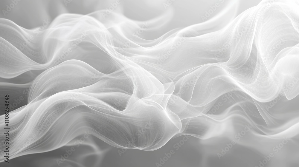 Obraz premium Ethereal White Abstract Background