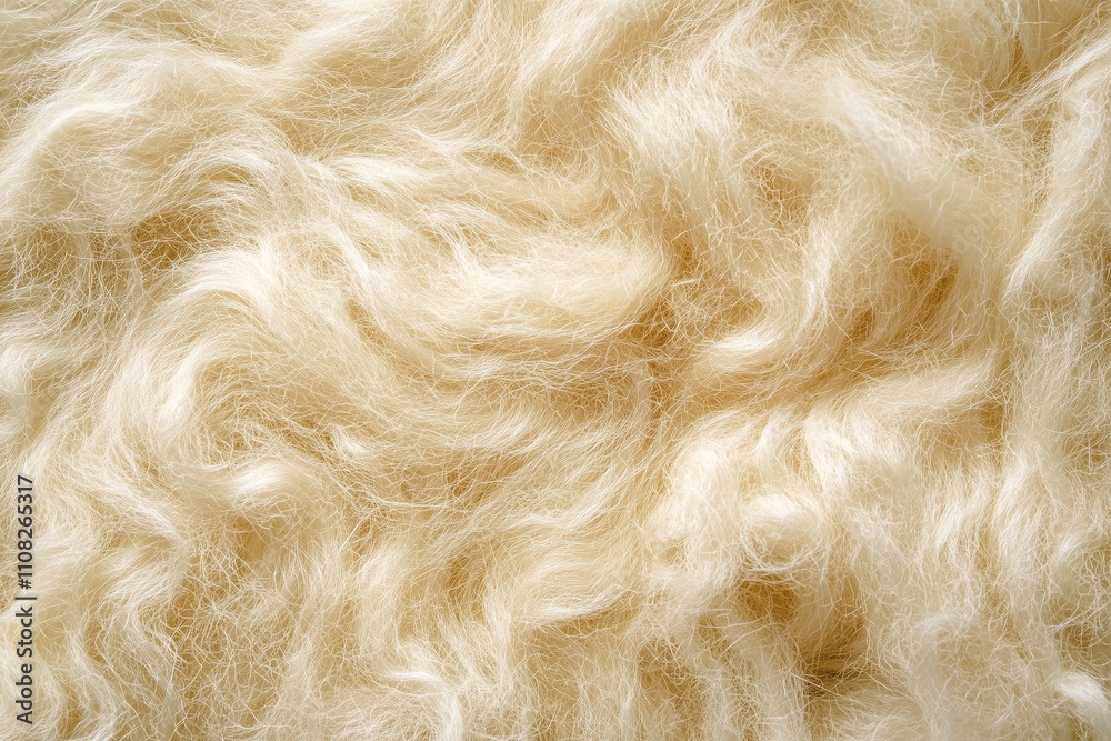 Fototapeta premium Fur Texture Background - Soft and Fluffy Sheepskin
