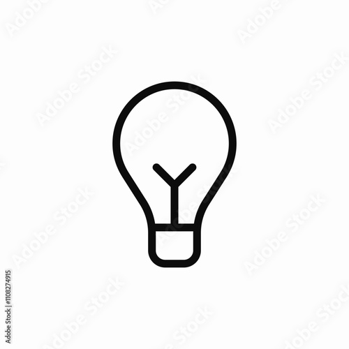 light bulb icon sign vector