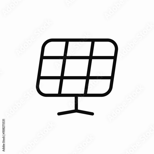 solar power panel icon sign vector