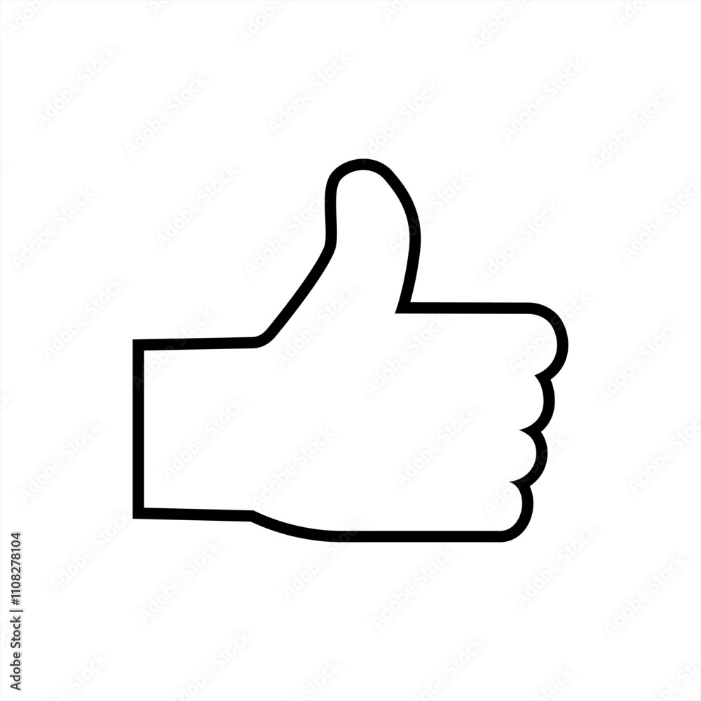 Thumbs Up and like icon concept, vector 10 eps. Thumbs Up and like icon concept, vector 10 eps.