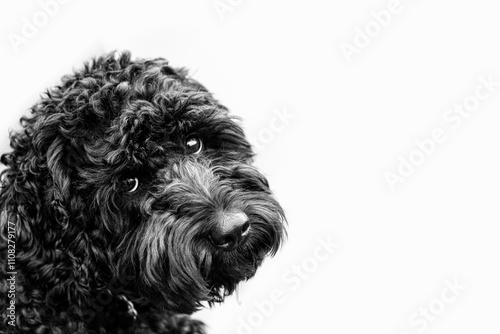 black doodle dog