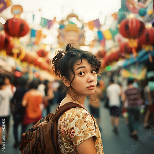 Solo Traveler at the Local Market