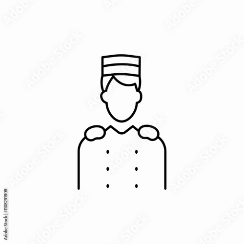 bellboy hotel icon sign vector